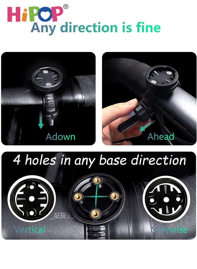 حامل دراجة قابل للتعديل لجارمين إيدج، iGPSPORT، XOSS، CooSpo، Magene، CYCPLUS GPS، متوافق مع المقابض الدائرية/المسطحة، الدراجات الجبلية/الطريق/القابلة للطي، تركيب سهل، تثبيت آمن - view 4